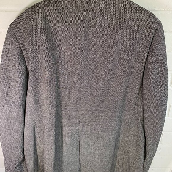 VINTAGE Brooks Brothers Suit Jacket Sport Coat Blazer Black Gray 44S Short NICE! - Picture 2 of 5
